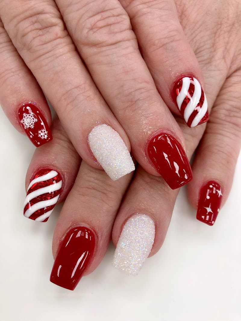 Custom nail design with designer inspiration